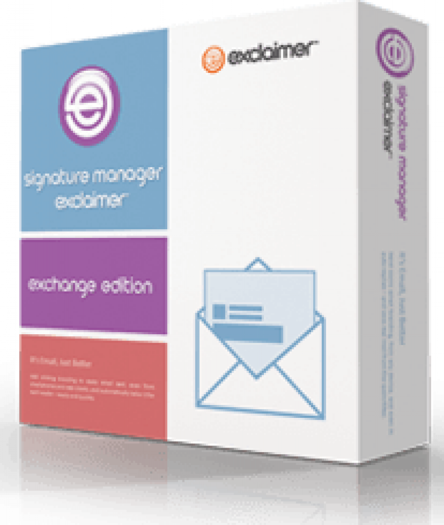 Exclaimer Signature Manager (лицензия Microsoft Exchange), 10 пользователей Exclaimer Signature Manager (лицензия Microsoft Exchange), 10 пользователей